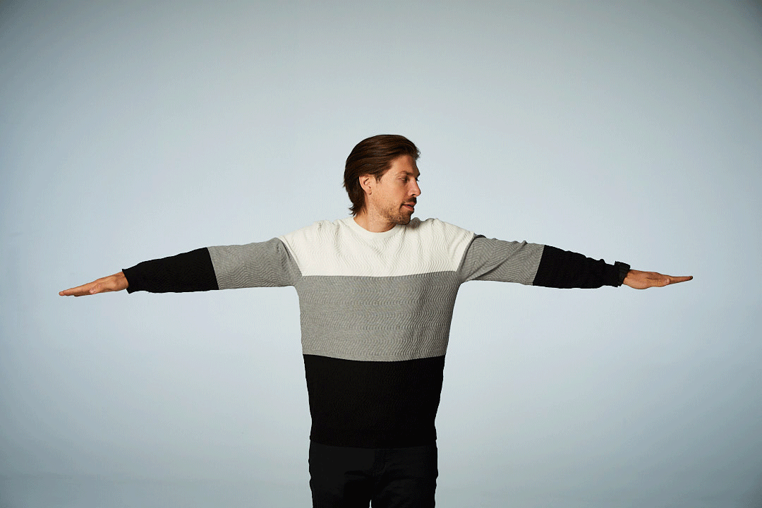 David doing the wave